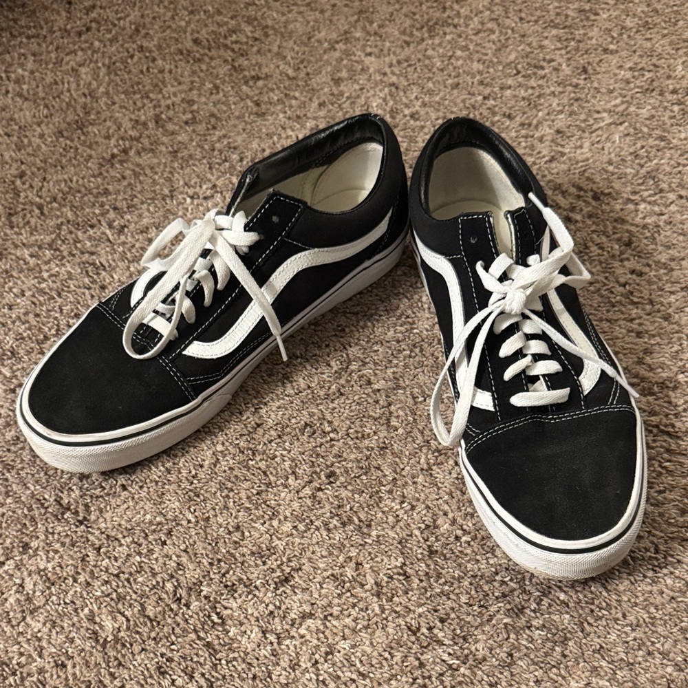 Vans Classic Black and White Sneakers